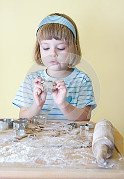 Baking Christmas cookies