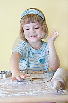 Baking Christmas cookies