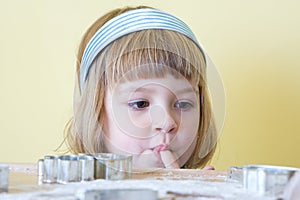 Baking Christmas cookies