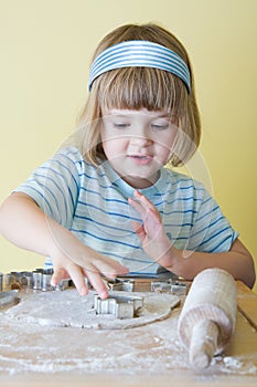 Baking Christmas cookies