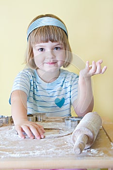 Baking Christmas cookies