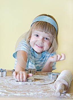 Baking Christmas cookies