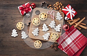 Baking Christmas Cookies Background