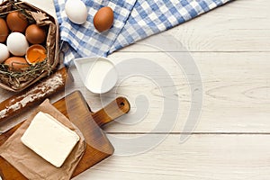 Baking classes or dough making background and mockup