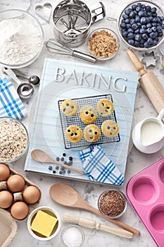 Baking Cookbook Ingredients Utensils Food