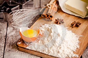 Baking cookies, ingredients for cakes