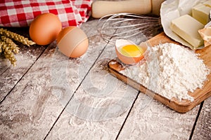 Baking cookies, ingredients for cakes