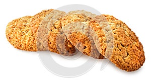 Baking cookies isolated on white background