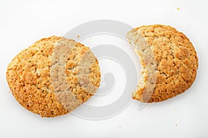Baking cookies isolated on white background