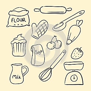 Baking Goods Doodle