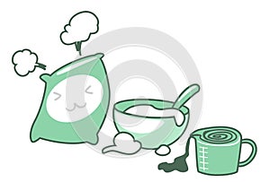 Baking icons set vector