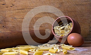 Baking ingedients. pasta