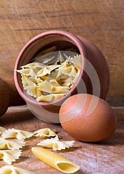 Baking ingedients. pasta