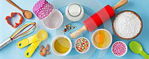 Baking ingredients and tools