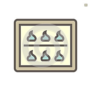 Baking machine icon