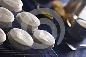 Baking Nevadas, Portuguese Iced Pastries with Ovos Moles photo