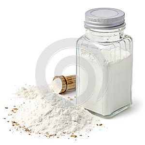 Baking Powder Isolated on White Background