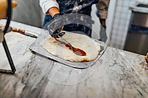 Baking and serving pitta brad, pizza and fresh bread