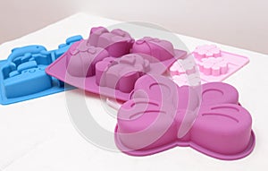 Baking silicone moulds photo