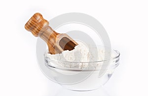 Baking soda, Sodium bicarbonate - White background