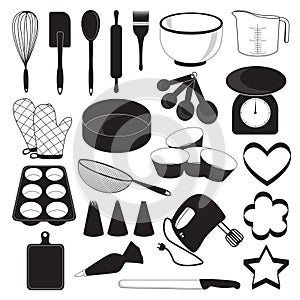 Baking Tool Icons Set