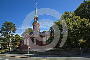 Bakke church in Trondheim in Trondelag County, Norway