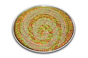 Baklava with clipping path