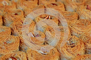 Baklava on the oriental market Carmel, Tel Aviv. Israel photo