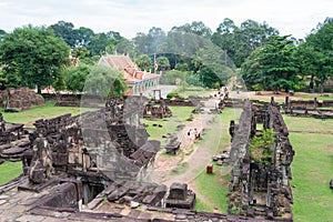 Bakong in Roluos temples. a famous Historical site(UNESCO World Heritage) in Siem Reap, Cambodia.