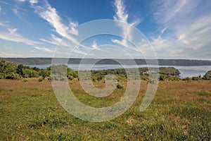 Bakota bay reservoir on Dnister river, Ukraine