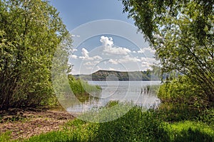 Bakota bay reservoir on Dnister river, Ukraine