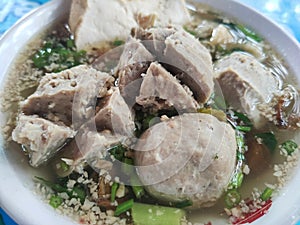 Bakso is Indonesian food meatballs soup