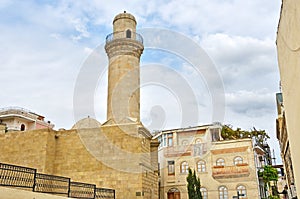 Baku, Azerbaijan, Beyler Beylyar, Beglyar  mosque of 1894-1895 years of construction, Ilyas Efendiyev street, 47