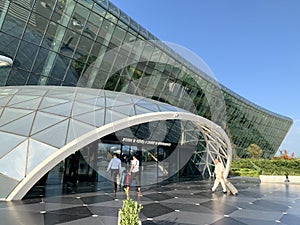 Baku, Azerbaijan, September, 12, 2019. Heydar Aliyev International airport, Baku, Azerbaijan