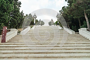 Stairs to the Highland Park Baku
