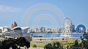 Baku the capital of Azerbaijan, a wonderful mixture of Soviet-Muslim in a modernist style