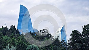 Baku the capital of Azerbaijan, a wonderful mixture of Soviet-Muslim in a modernist style