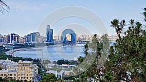 Baku the capital of Azerbaijan, a wonderful mixture of Soviet-Muslim in a modernist style