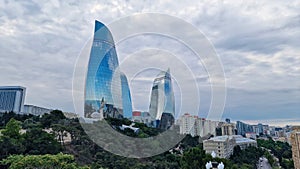 Baku the capital of Azerbaijan, a wonderful mixture of Soviet-Muslim in a modernist style
