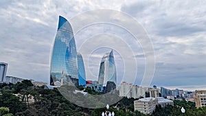 Baku the capital of Azerbaijan, a wonderful mixture of Soviet-Muslim in a modernist style