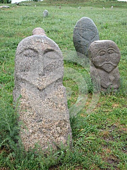 Bal-bals or memory stones in Kyrgyzstan