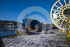 Bal bulk arriving halden harbor