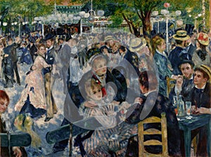 Bal du Moulin de la galette by Pierre-Auguste Renoir