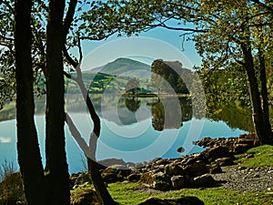 Bala Lake or Llyn Tegid, Bala, Snowdonia.