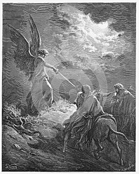 Balaam meets an angel