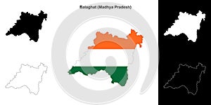 Balaghat outline map