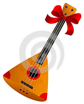 Balalaika Russian retro national traditional musical instrument. Stringed musical instrument