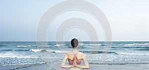 Balance Beach Energy Meditate Peace Relaxation Concept