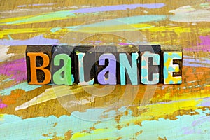 Balance business work life equal equality harmony spiritual zen