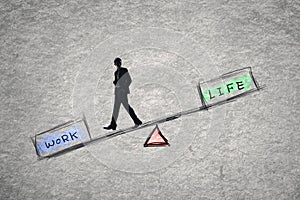 Balance concept about work and life